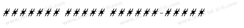 TamiMed Serif Medium字体转换